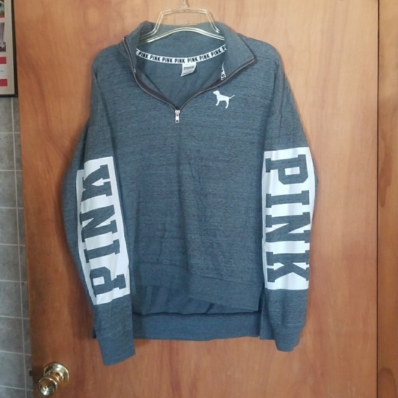 PINK Victoria's Secret Tops - Quarter zip sweatshirt